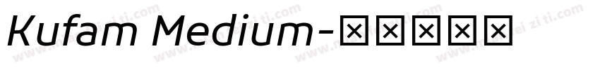 Kufam Medium字体转换